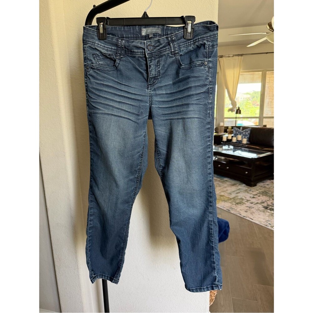 Wit & Wisdom Dark Blue Cropped Stretch Jeans 6